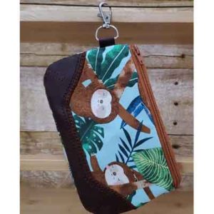 sloth zippered bag