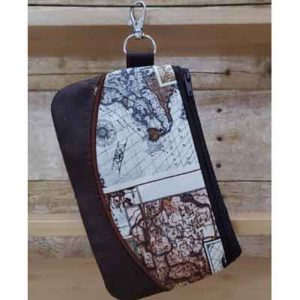 world zippered bag